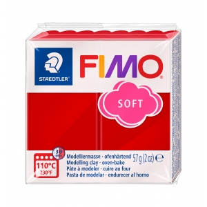 Fimo soft 57gr Christmas red