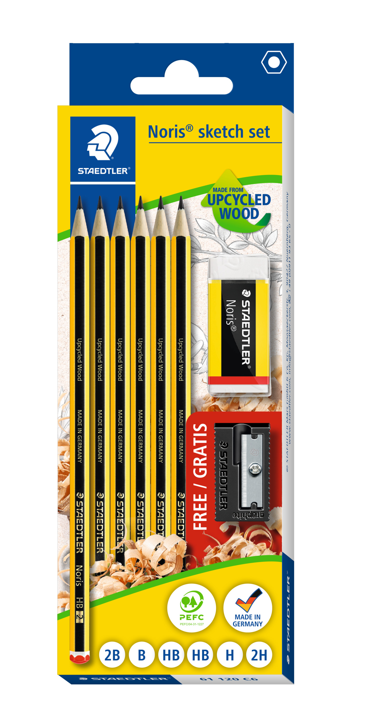 Set olovke+gumica+rezac