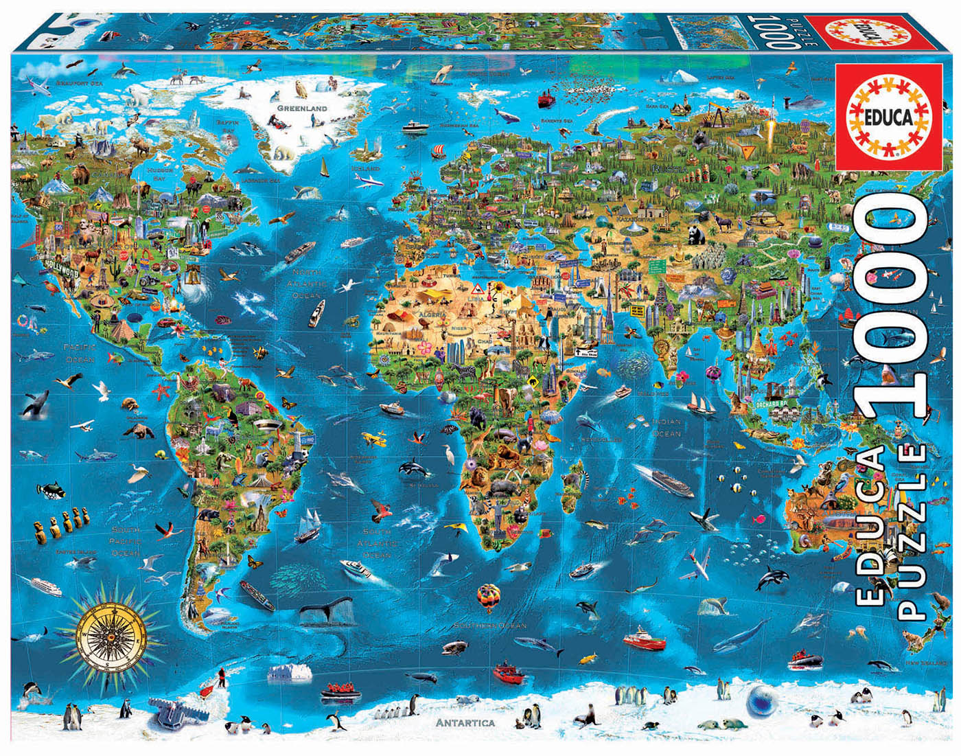 Puzzle Wonders of world 1000 delova