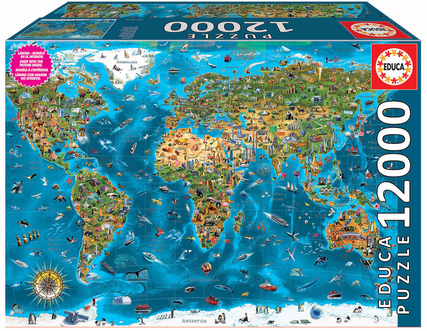 Puzzle Wonders of World 12.000 delova