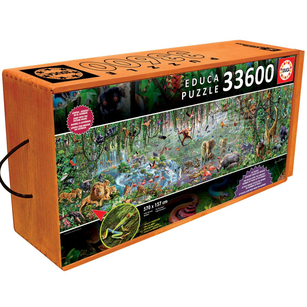 Puzzle 33600 delova-drvena kutija