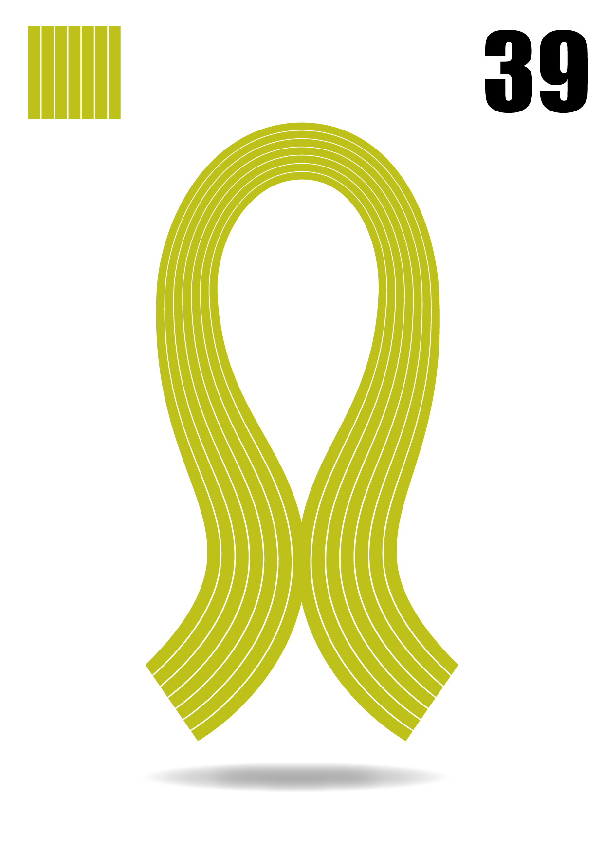 Quilling traka - 39 Tamno zuta