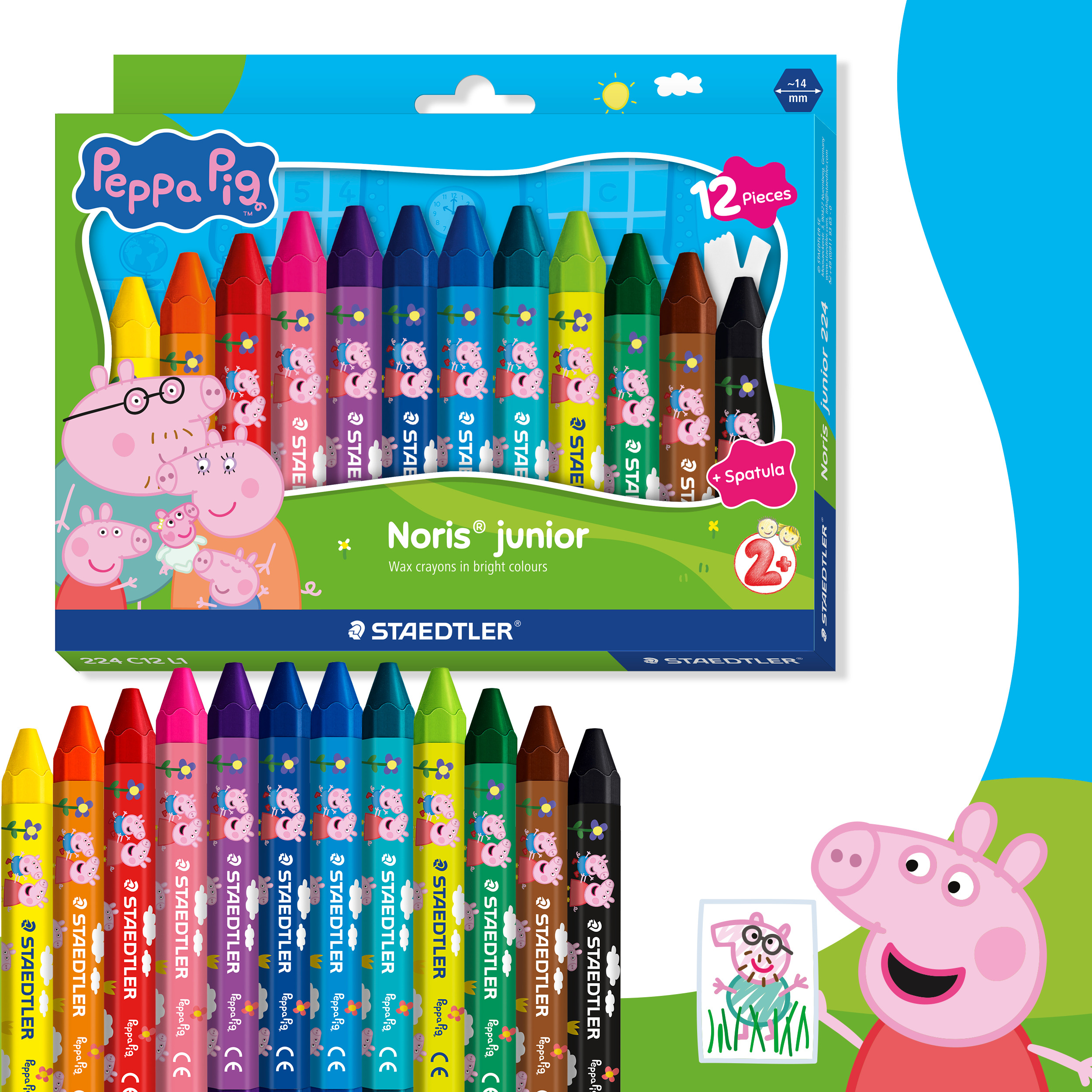 Peppa prase Voštane boje 1/12