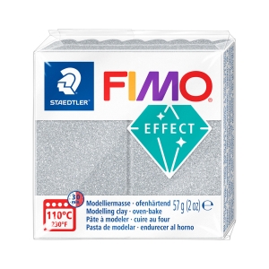 Fimo effect glitter srebro