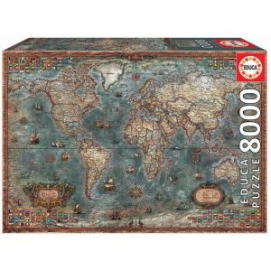 Puzzle Mapa Mundi 8000 delova