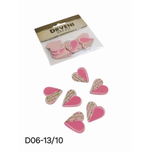 Drveno srce PINK 1/10
