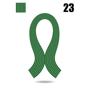 Quilling traka - 23 Zelena