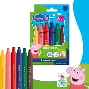 Peppa prase Flomasteri 1/6